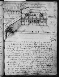 Boceto arquitectónico para una 
